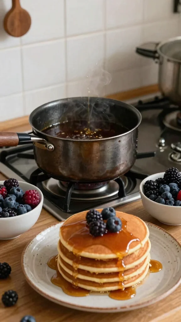 11 Pancake Hacks for Fluffier, Tastier Breakfast Every Time - 11. Homemade Syrup Bliss 1