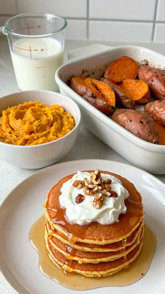 11 Pancake Hacks for Fluffier, Tastier Breakfast Every Time - 8. Sweet Potato Surprise 1