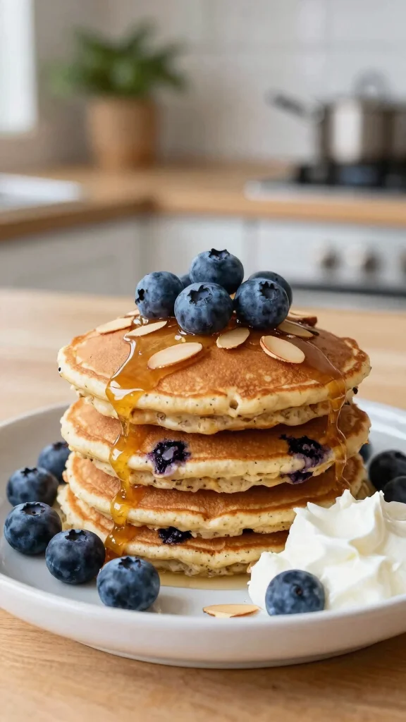 11 Pancake Ideas: Creative Twists on a Classic Breakfast - 1. Blueberry Almond Oatmeal Pancakes 1