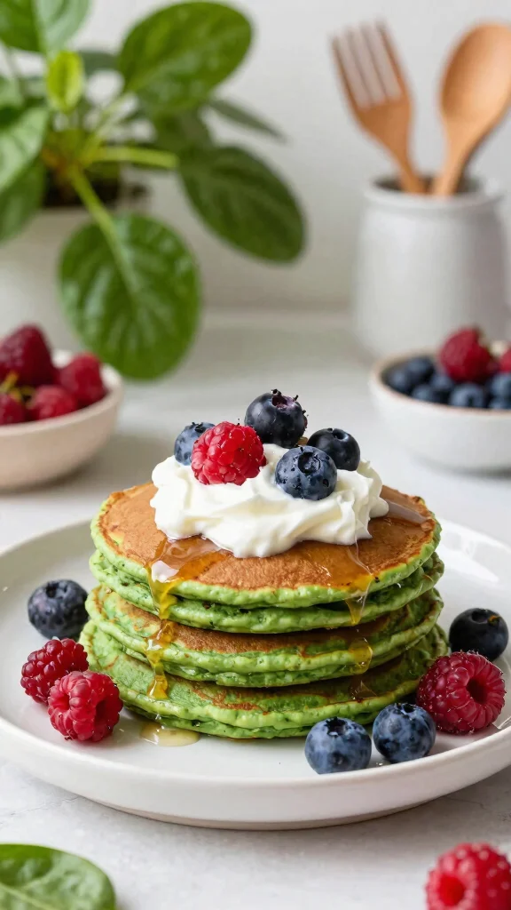 11 Pancake Recipes for Kids They Will Flip For - 5. Spinach Pancakes 1