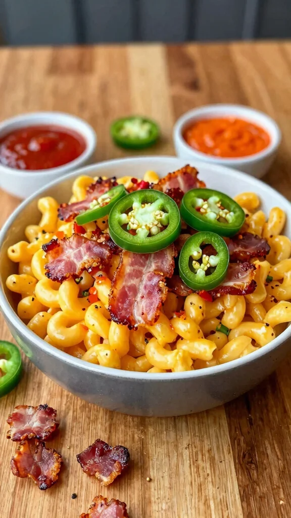 12 Mac and Cheese Bar Ideas to Wow Your Guests - 2. Spicy Jalapeño and Bacon Delight 1