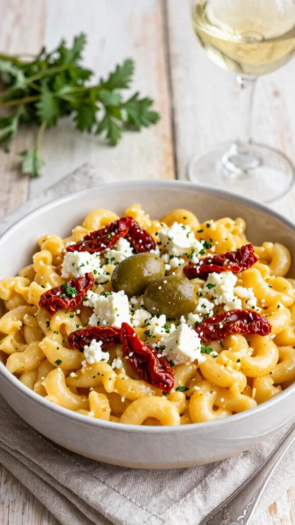 12 Mac and Cheese Bar Ideas to Wow Your Guests - 7. Mediterranean Mac and Cheese 1