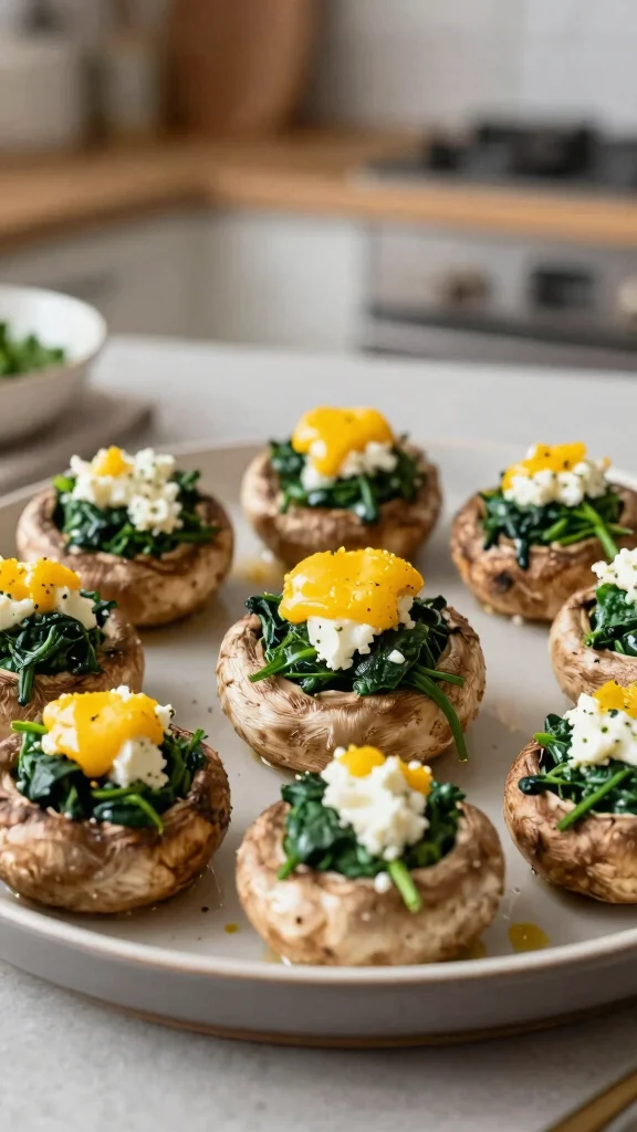 12 Mac and Cheese Side Dishes That Pair Perfectly - 11. Spinach and Feta Stuffed Mushrooms 1