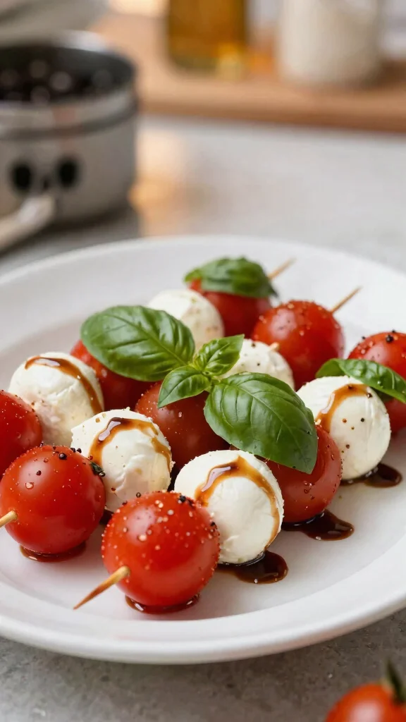 12 Mac and Cheese Side Dishes That Pair Perfectly - 5. Caprese Salad Skewers 1