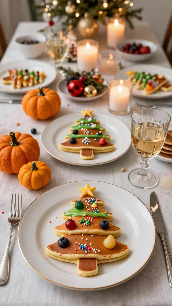 12 Pancake Art Ideas: Fun Designs for Kids and Adults - 5. Holiday-Themed Pancakes 1