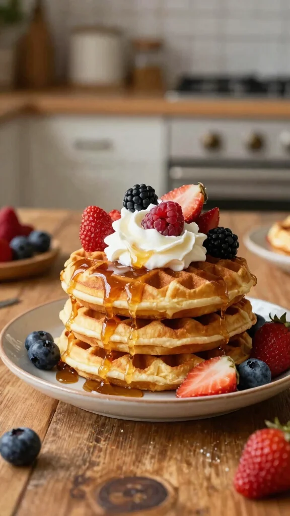 12 Pancake Art Ideas: Fun Designs for Kids and Adults - 9. Pancake Waffles 1