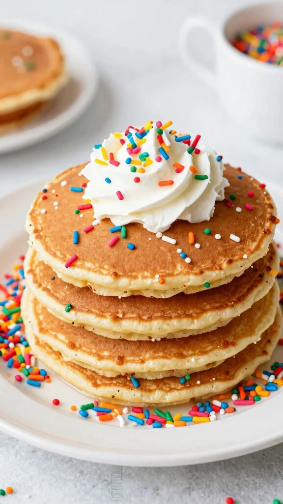 12 Pancake Mix Ideas to Transform Your Boxed Mix - 12. Funfetti Pancakes 1