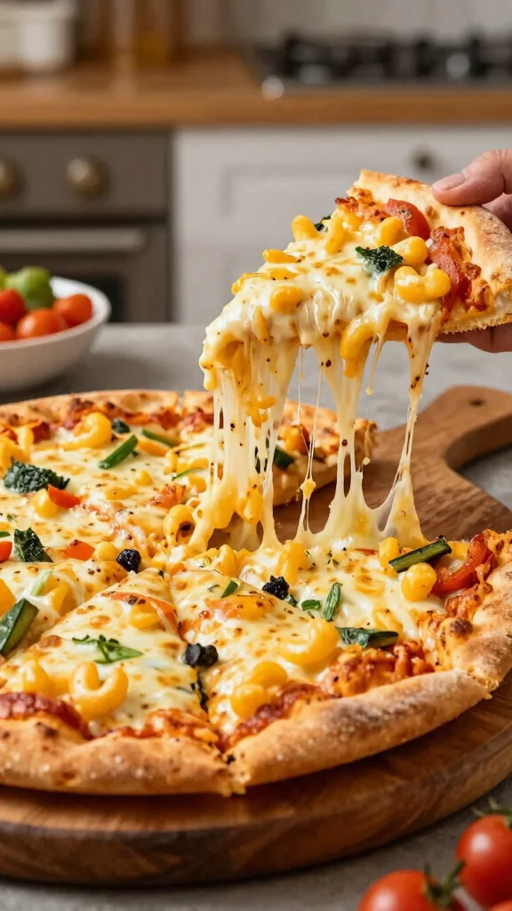 13 Mac and Cheese Lunch Ideas: Quick, Easy and Satisfying - 6. Mac and Cheese Pizza 1