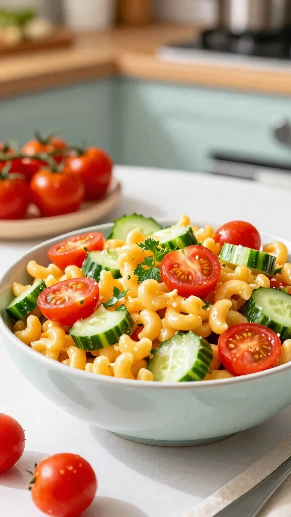 13 Mac and Cheese Lunch Ideas: Quick, Easy and Satisfying - 9. Mac and Cheese Salad 1