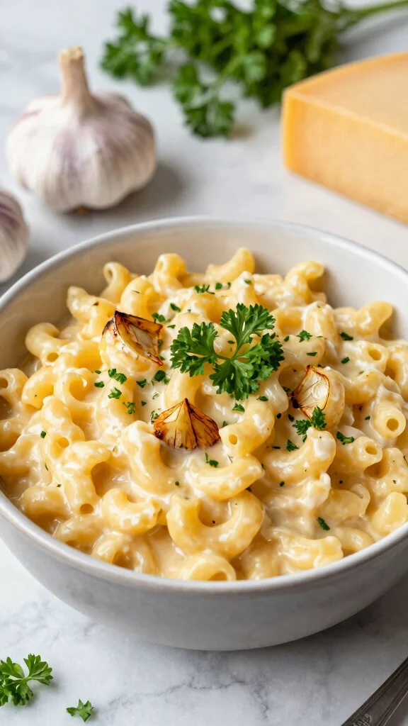 13 Mac and Cheese Recipes for Kids They Will Actually Eat - 13. Creamy Garlic Mac and Cheese 1