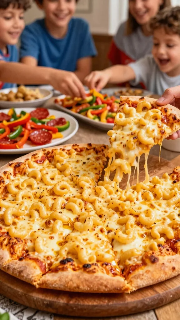 13 Mac and Cheese Recipes for Kids They Will Actually Eat - 3. Mac and Cheese Pizza 1