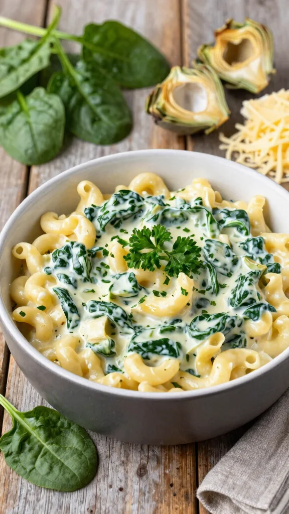 13 Mac and Cheese Recipes for Kids They Will Actually Eat - 4. Spinach and Artichoke Mac and Cheese 1