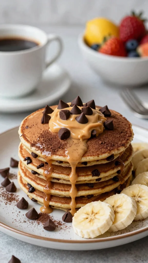 13 Pancake Flavor Ideas to Shake Up Your Morning Routine - 4. Chocolate Chip Protein Pancakes 1