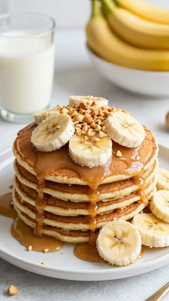 13 Pancake Flavor Ideas to Shake Up Your Morning Routine - 8. Peanut Butter Banana Pancakes 1