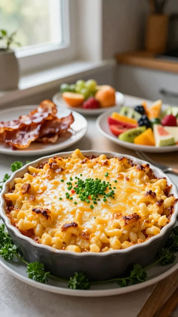 14 Mac and Cheese Leftover Recipes to Reinvent Yesterday's Dinner - 3. Mac and Cheese Breakfast Bake 1