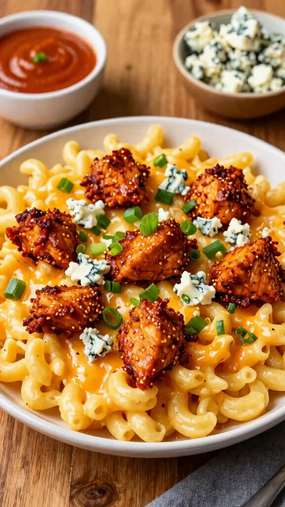 14 Mac and Cheese Toppings That Take Your Bowl to the Next Level - 5. Buffalo Chicken 1