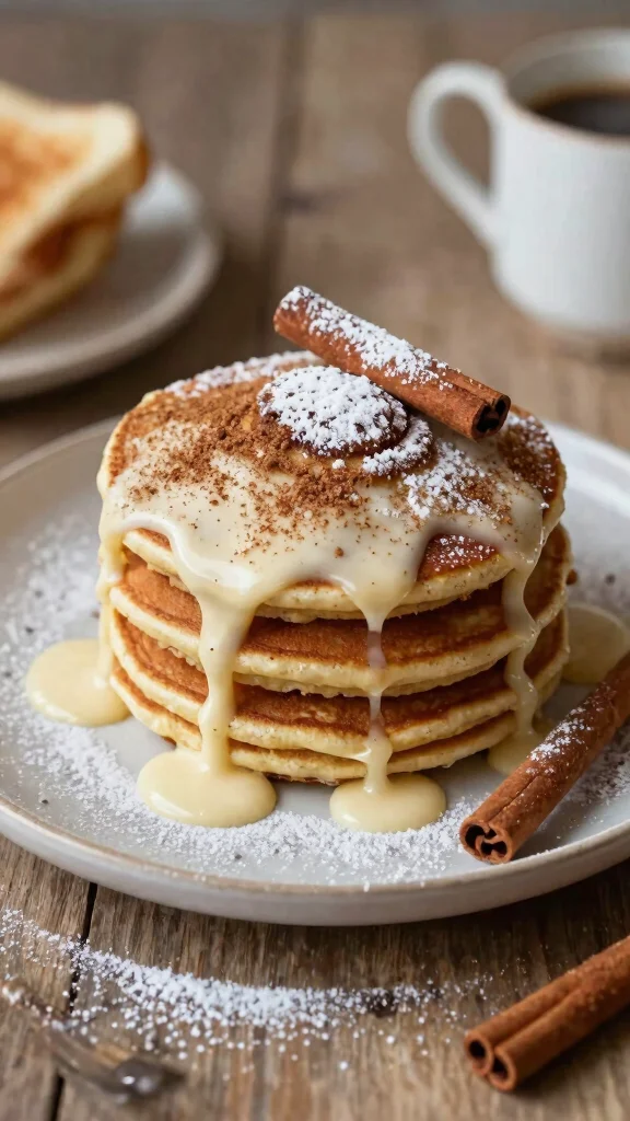 14 Pancake Breakfast Ideas for a Complete Morning Spread - 11. Cinnamon Roll Pancakes 1
