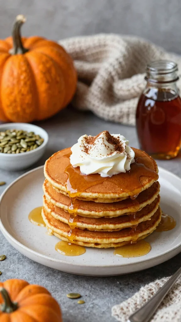 14 Pancake Breakfast Ideas for a Complete Morning Spread - 5. Pumpkin Spice Pancakes 1