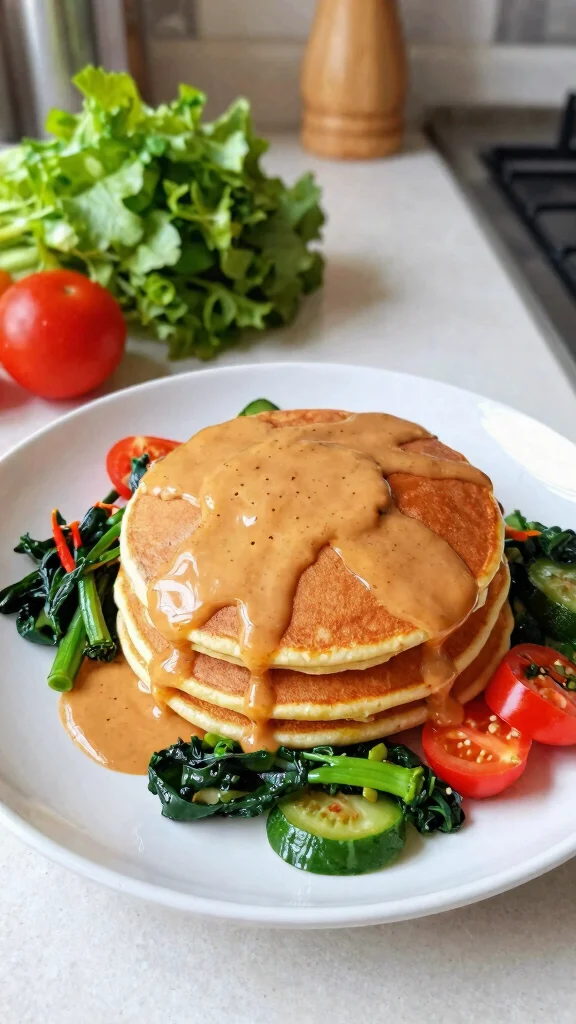 14 Pancake Filling Ideas Sweet, Savory and Surprising - 11. Thai Peanut Sauce and Veggies 1