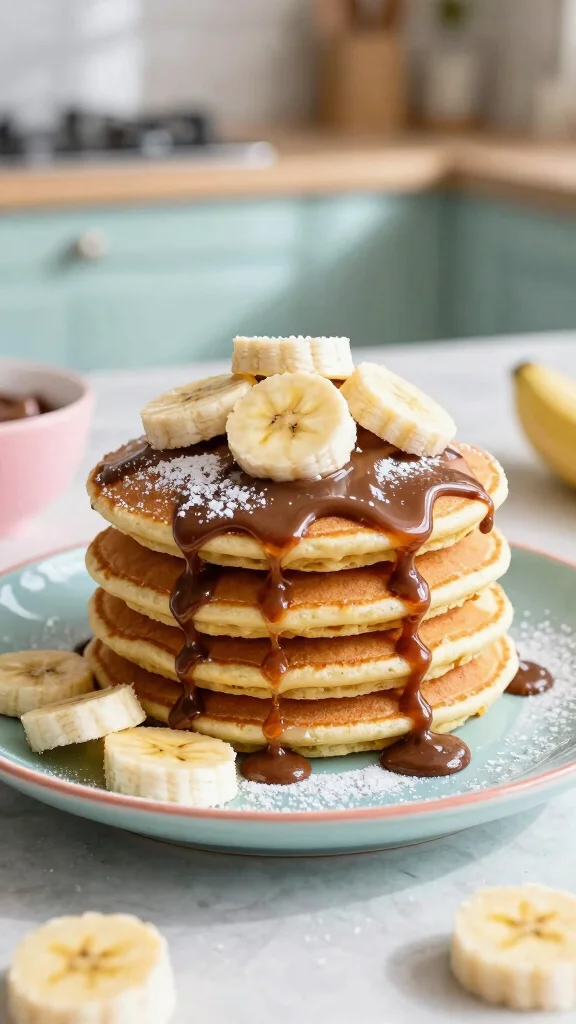 14 Pancake Filling Ideas Sweet, Savory and Surprising - 2. Nutella and Banana Bliss 1