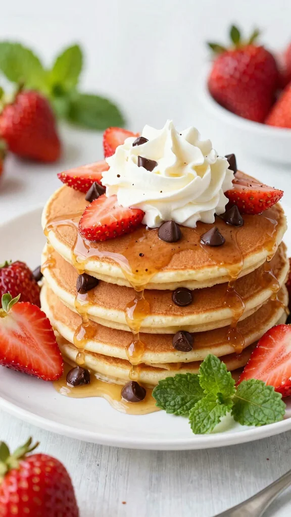 14 Pancake Filling Ideas Sweet, Savory and Surprising - 7. Chocolate Chip and Strawberry Stuffed 1