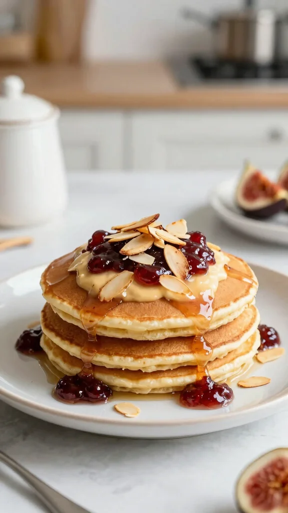 14 Pancake Filling Ideas Sweet, Savory and Surprising - 9. Almond Butter and Fig Jam 1