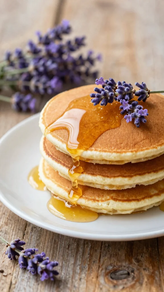 14 Pancake Toppings That Make Breakfast Unforgettable - 1. Honey and Lavender 1
