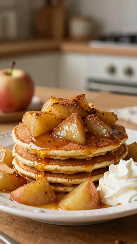 14 Pancake Toppings That Make Breakfast Unforgettable - 10. Caramelized Apples and Cinnamon 1