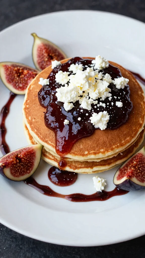 14 Pancake Toppings That Make Breakfast Unforgettable - 11. Fig Jam and Goat Cheese 1