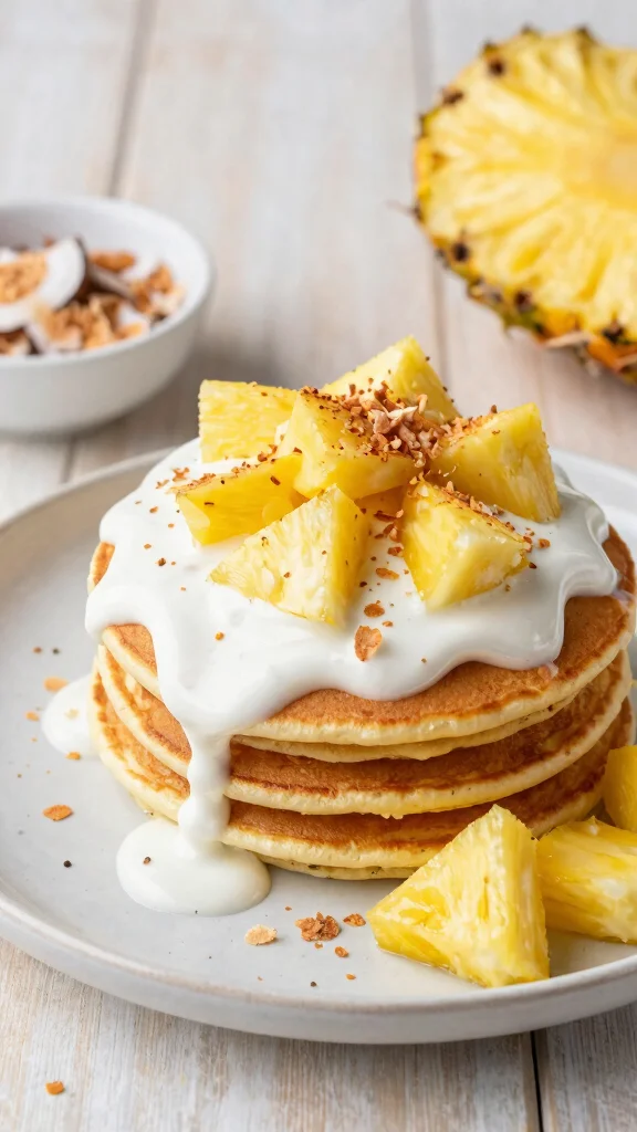 14 Pancake Toppings That Make Breakfast Unforgettable - 5. Coconut Cream and Pineapple 1