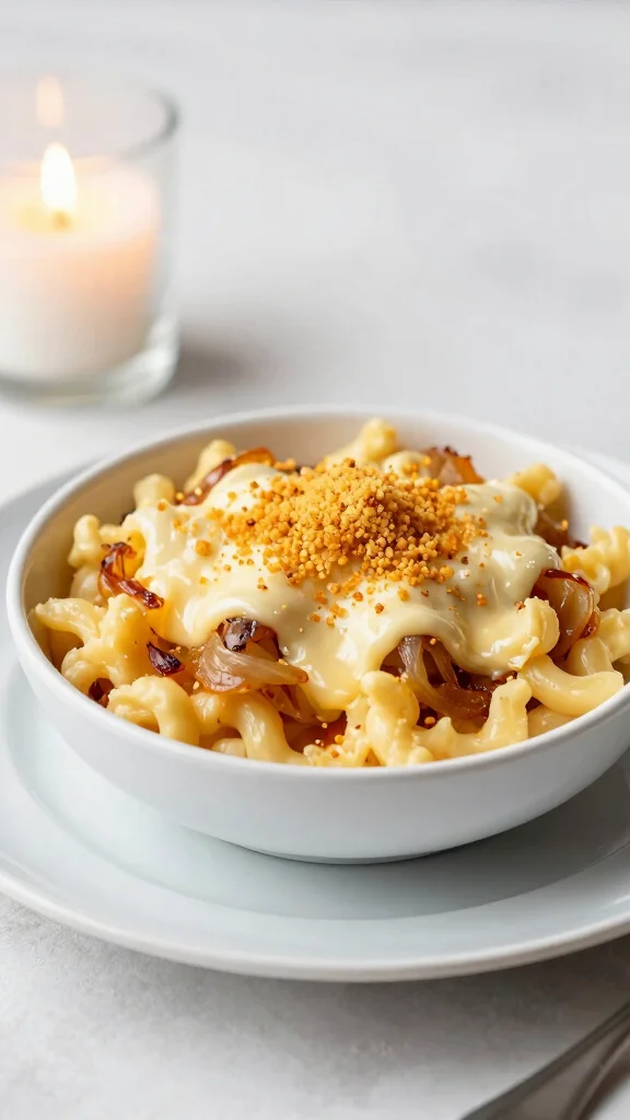 15 Mac and Cheese Dinner Ideas for a Complete Meal - 6. French Onion Mac and Cheese 1