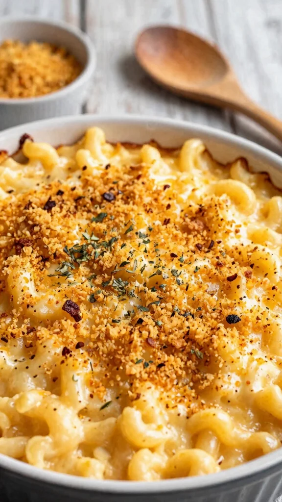 15 Mac and Cheese Topping Ideas from Classic to Creative - 1. Classic Breadcrumbs and Cheese 1