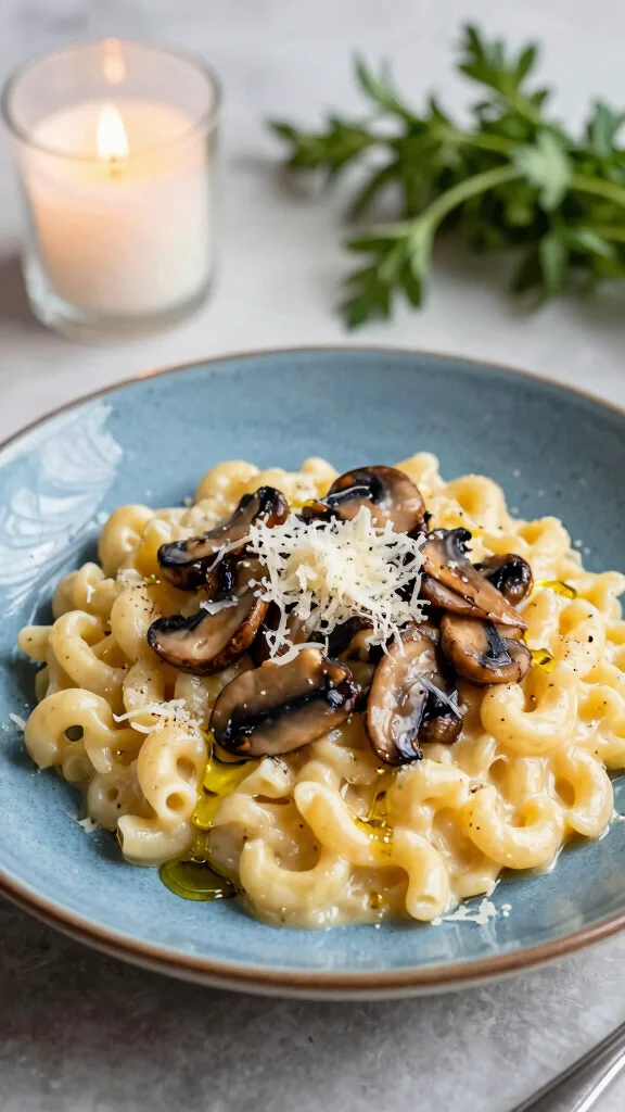 15 Mac and Cheese Topping Ideas from Classic to Creative - 3. Savory Mushrooms and Truffle Oil 1
