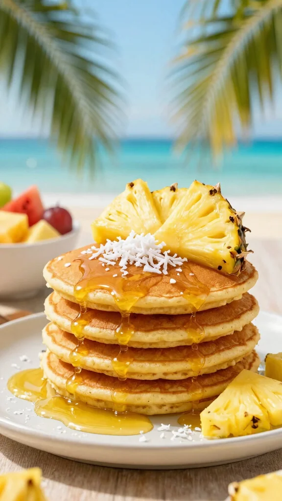 15 Pancake Flavors You Need to Try This Weekend - 11. Tropical Coconut Pancakes 1