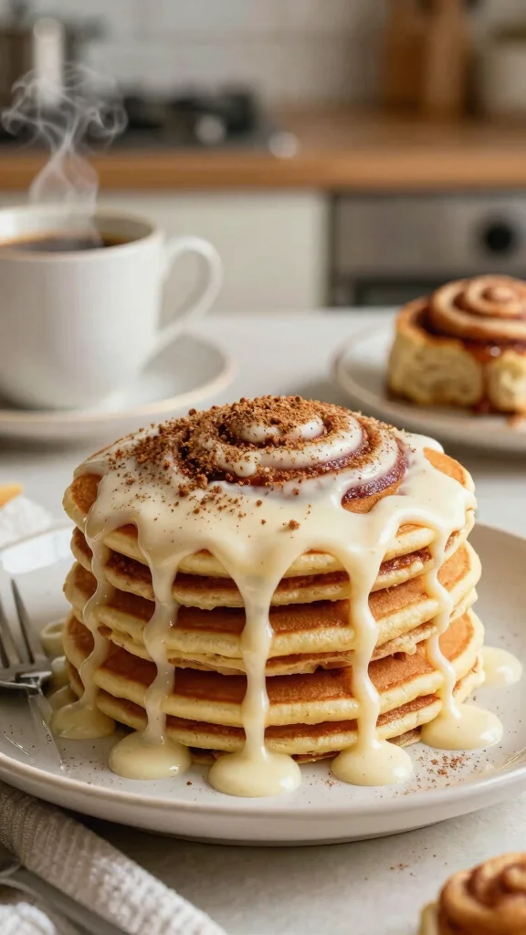 15 Pancake Flavors You Need to Try This Weekend - 12. Cinnamon Roll Pancakes 1