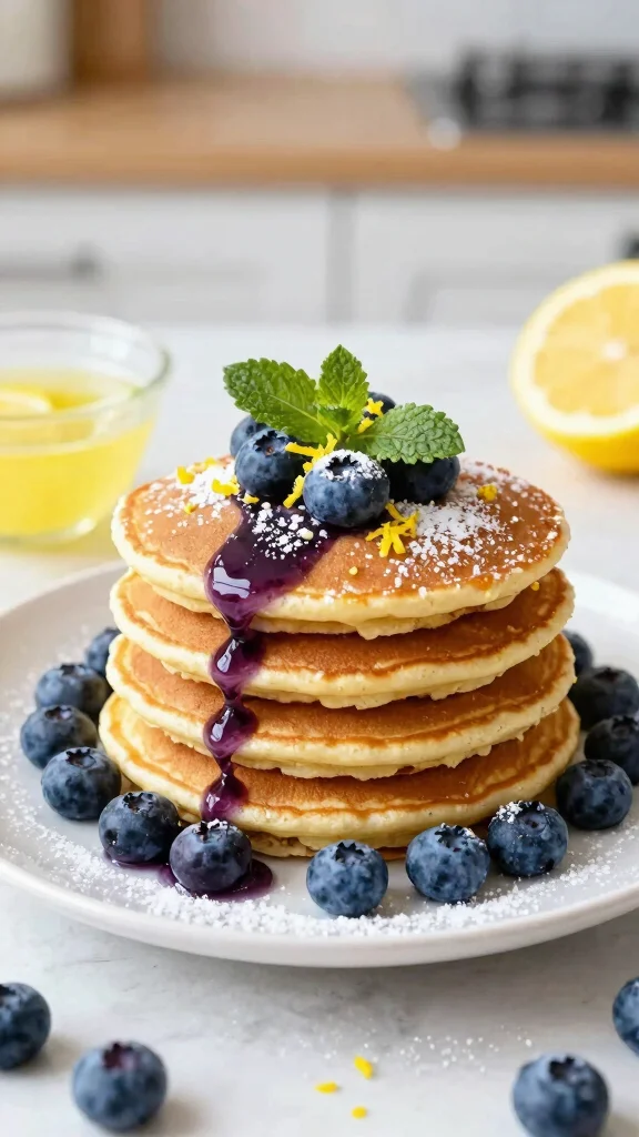 15 Pancake Flavors You Need to Try This Weekend - 2. Blueberry Lemon Zest Pancakes 1