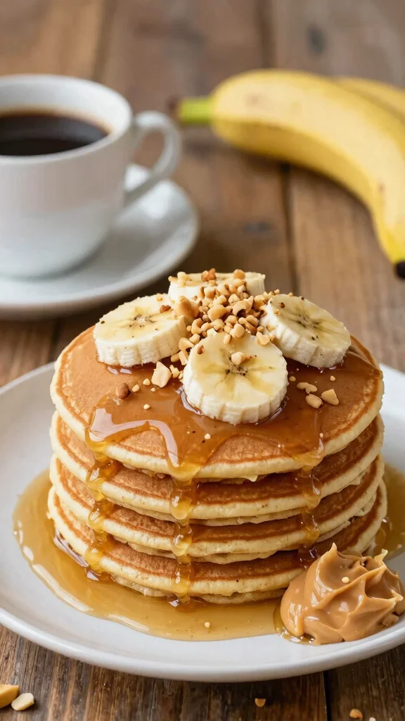15 Pancake Flavors You Need to Try This Weekend - 6. Peanut Butter Banana Pancakes 1